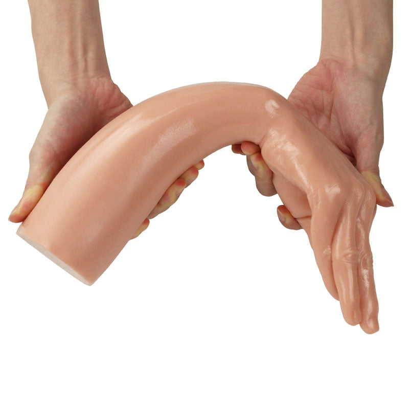 King Sized Realistic Magic Hand Fist Dildo 13.5 Inch Length x 3.15 Inch Diameter – Soft Flexible Dildo Secondary image