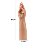 King Sized Realistic Magic Hand Fist Dildo 13.5 Inch Length x 3.15 Inch Diameter – Soft Flexible Dildo > Dildos > Oversized Toys