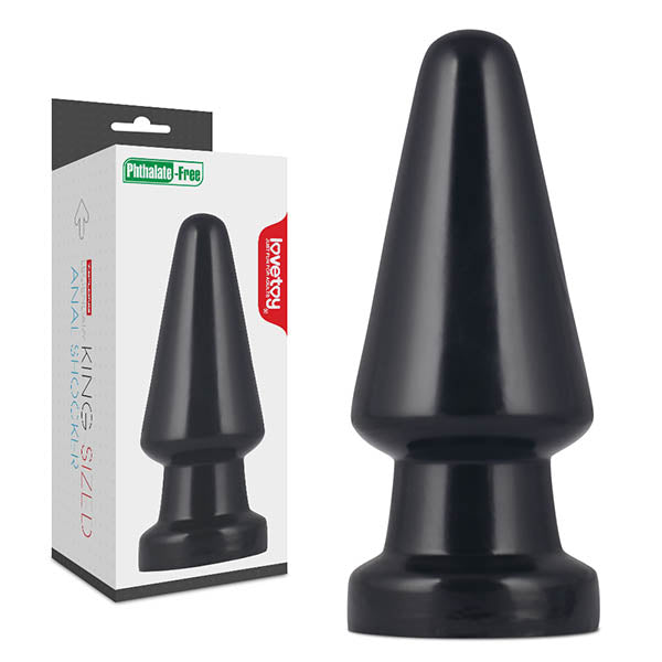 Love Toy Anal Shocker 7.5 Inch Mega Butt Plug – Large Smooth Flexible Butt Plug Black ANAL TOYS