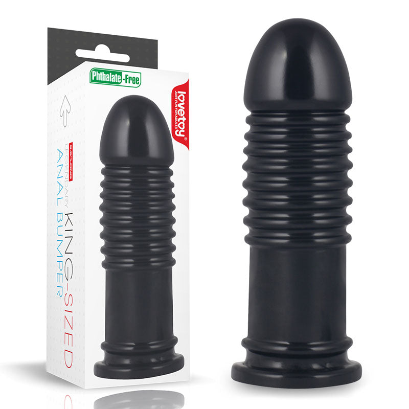 Love Toy Anal Bumper 8 Inch 22.5 cm – Large Flexible Butt Plug Black > Anal Range > Oversized Anal Toys