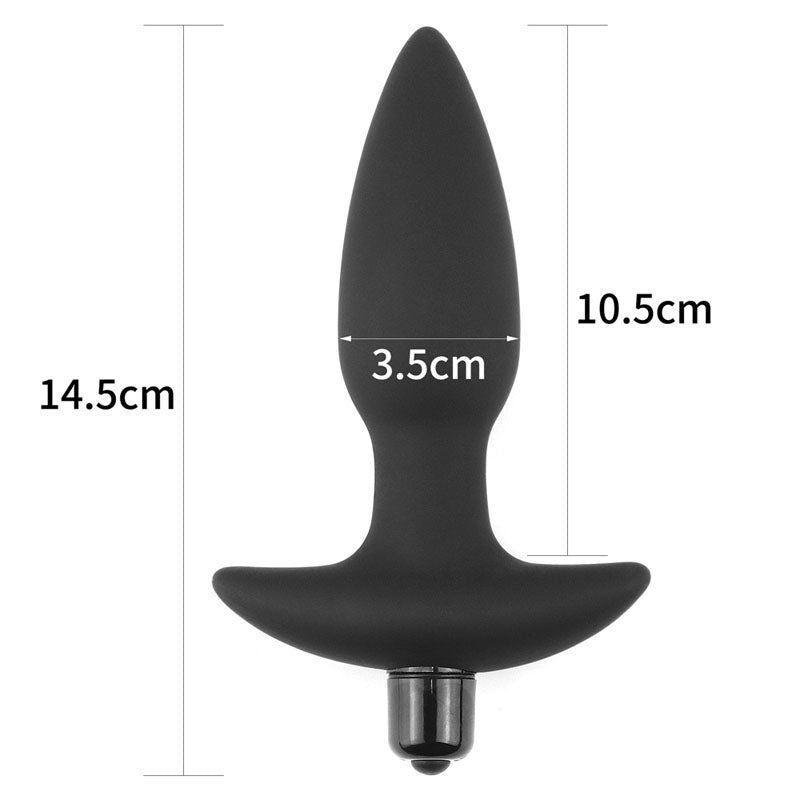 Love Toys Anal Indulgence Collection Silicone Fantasy (14.5 cm) – Vibrating Silicone Butt Plug > Anal Range > Vibrating Butt Plugs