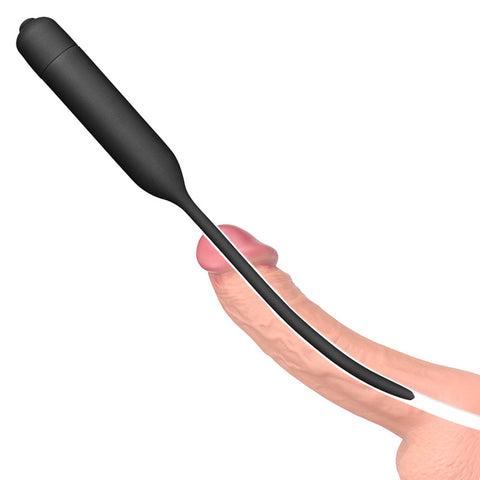 Silicone Vibrating Urethral Dilator with 10 Speed Vibrating Mechanism Sounding Rods