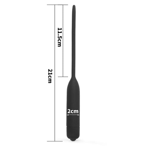 Silicone Vibrating Urethral Dilator with 10 Speed Vibrating Mechanism Sounding Rods