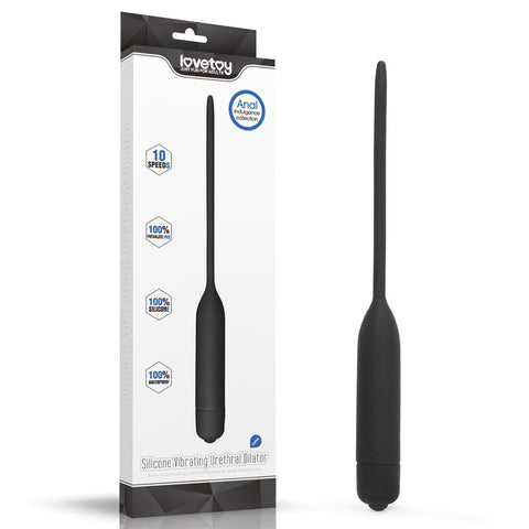 Silicone Vibrating Urethral Dilator with 10 Speed Vibrating Mechanism Sounding Rods