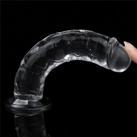 Clear Dildo 7in - Crystal-Clear Realistic Pleasure Toy DONGS