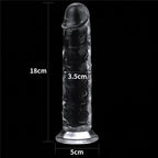 Clear Dildo 7in - Crystal-Clear Realistic Pleasure Toy > Dildos > Realistic Dildos