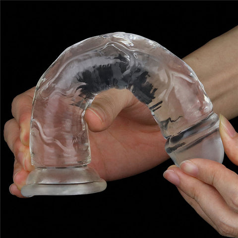 Clear Dildo 7in - Crystal-Clear Realistic Pleasure Toy DONGS