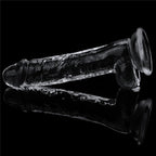 Clear 7.5 Inch Realistic Flexible Skin-Safe Dildo Adult Toy > Dildos > Realistic Dildos