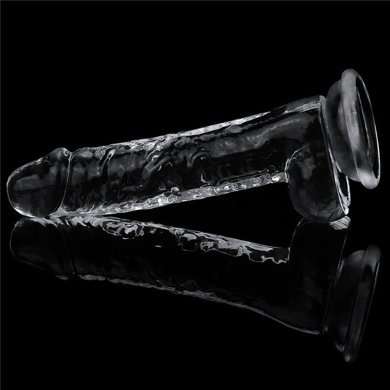 Clear 7.5 Inch Realistic Flexible Skin-Safe Dildo Adult Toy > Dildos > Realistic Dildos