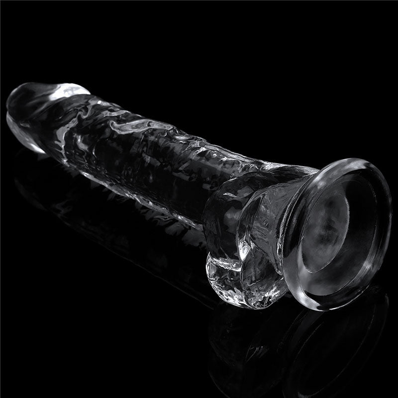 Clear 7.5 Inch Realistic Flexible Skin-Safe Dildo Adult Toy > Dildos > Realistic Dildos