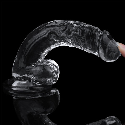 Clear Dildo 7.5 Inch Realistic Adult Pleasure Toy for Sensational Experiences > Realistic Dildos and Vibes > Realistic Dildos