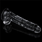 Clear 7.5 Inch Realistic Flexible Skin-Safe Dildo Adult Toy > Dildos > Realistic Dildos