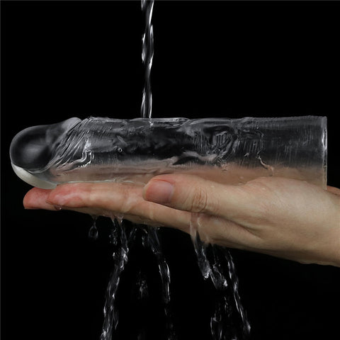 Clear Penis Extender Sleeve Plus One Inch SLEEVES