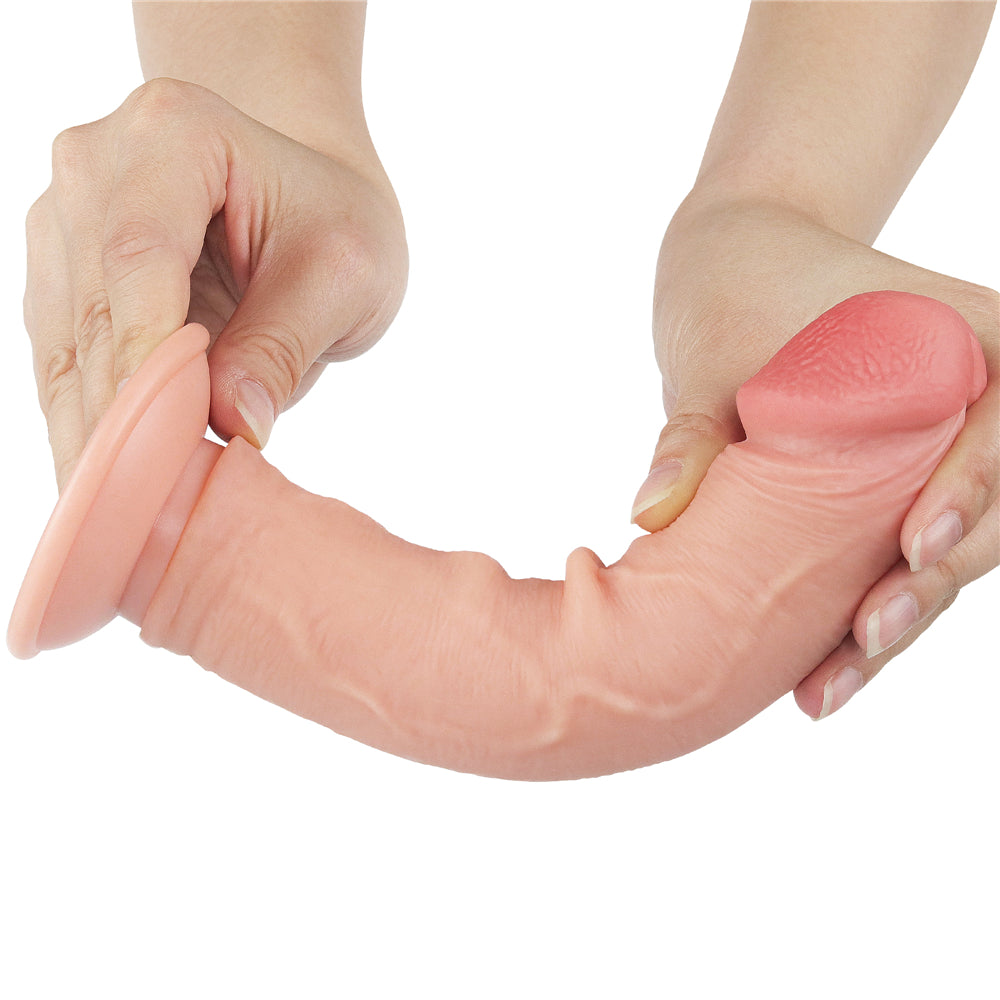 Sliding Skin Dual Layer Dong 20 cm (8 Inch) – Realistic Flexible Dual Density Dildo > Dildos > Realistic Dildos