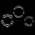 Power Plus Triple Beaded Cock Ring Set of 3 > Cock Ring > Sets