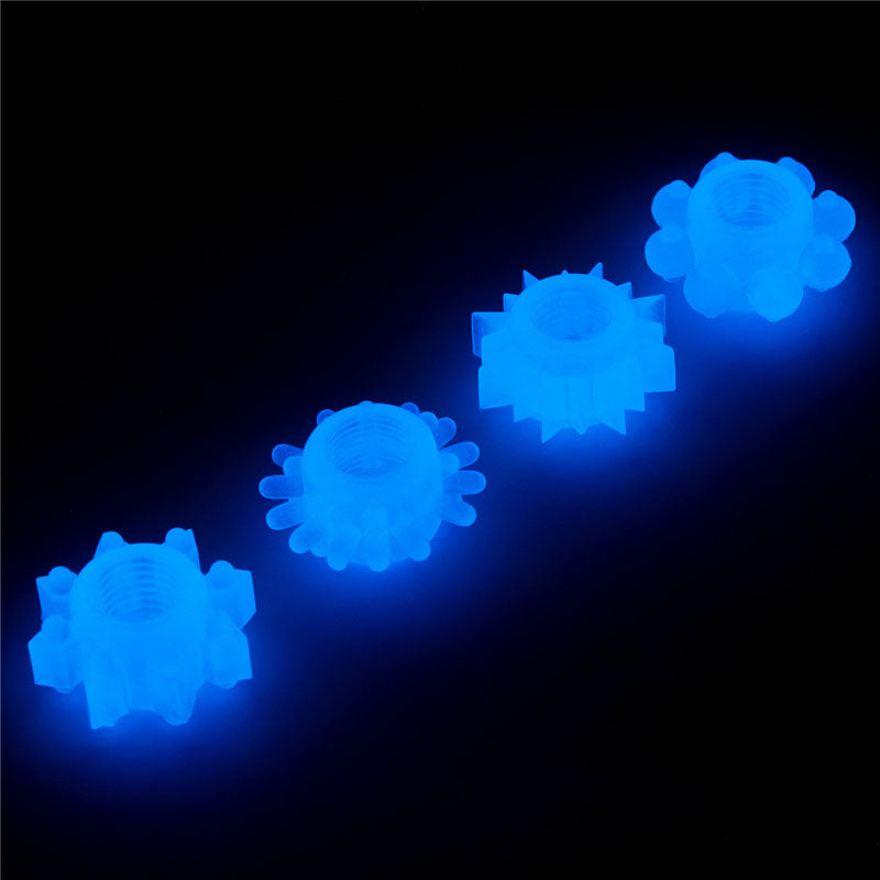 Lovetoy Glow In The Dark Lumino Cock Rings Play Pack Of 4 > Cock Ring > Sets