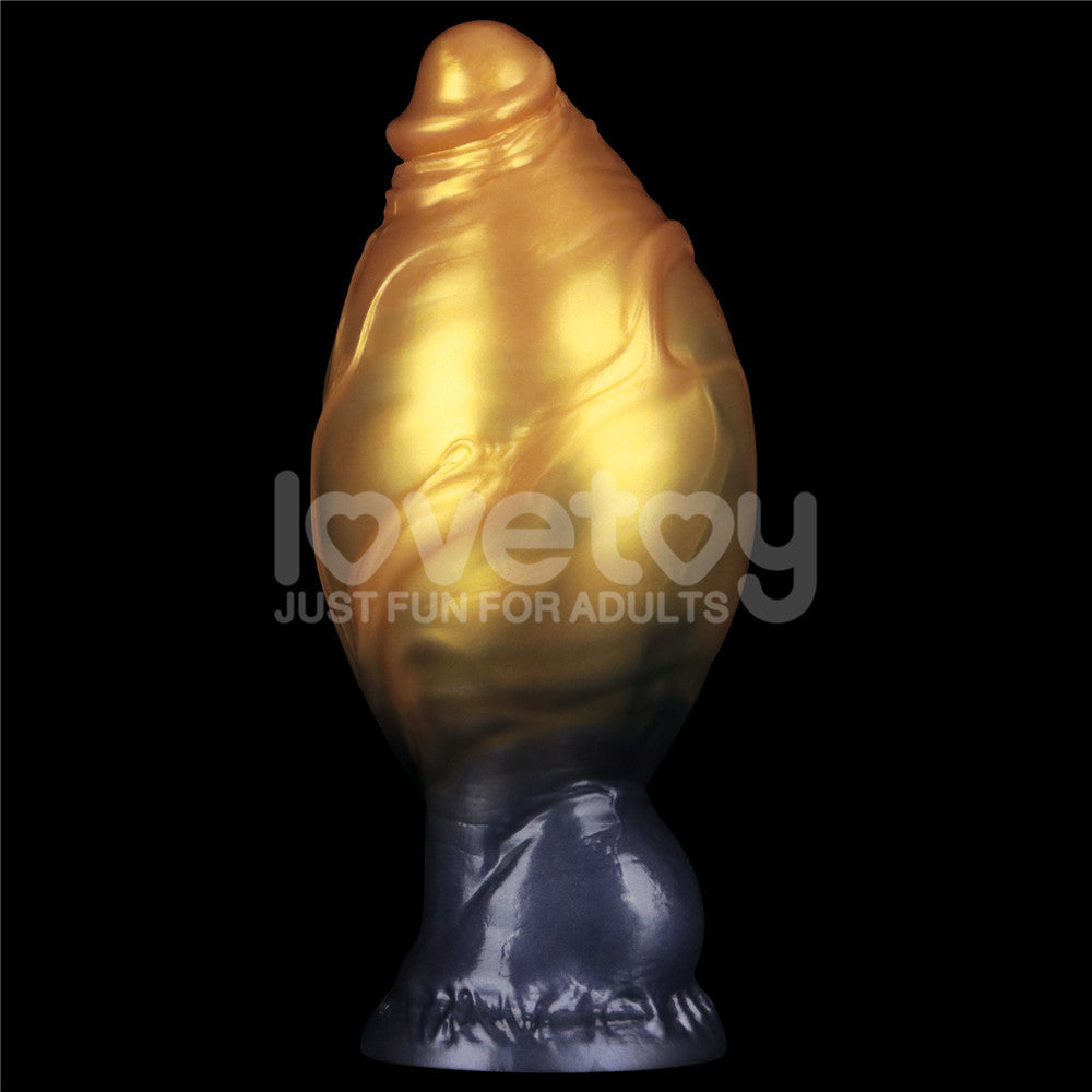 Aerosx Dual Density Inflatable Dildo (Gold/Blue) 7.5 Inch 24 cm – Adjustable Inflatable Dildo Fantasy Dongs