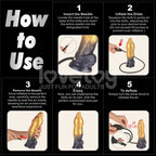 Aerosx Dual Density Inflatable Dildo – 10 Inch Inflatable Dildo > Dildos > Large Dildos
