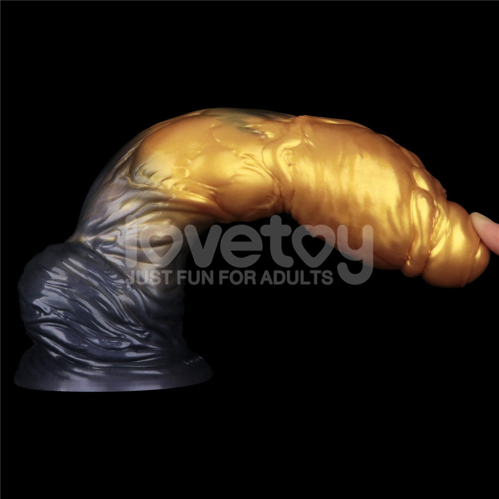 Aerosx Dual Density Inflatable Dildo (Gold/Blue) 10 Inch 33 cm – Versatile Inflatable Dildo Fantasy Dongs