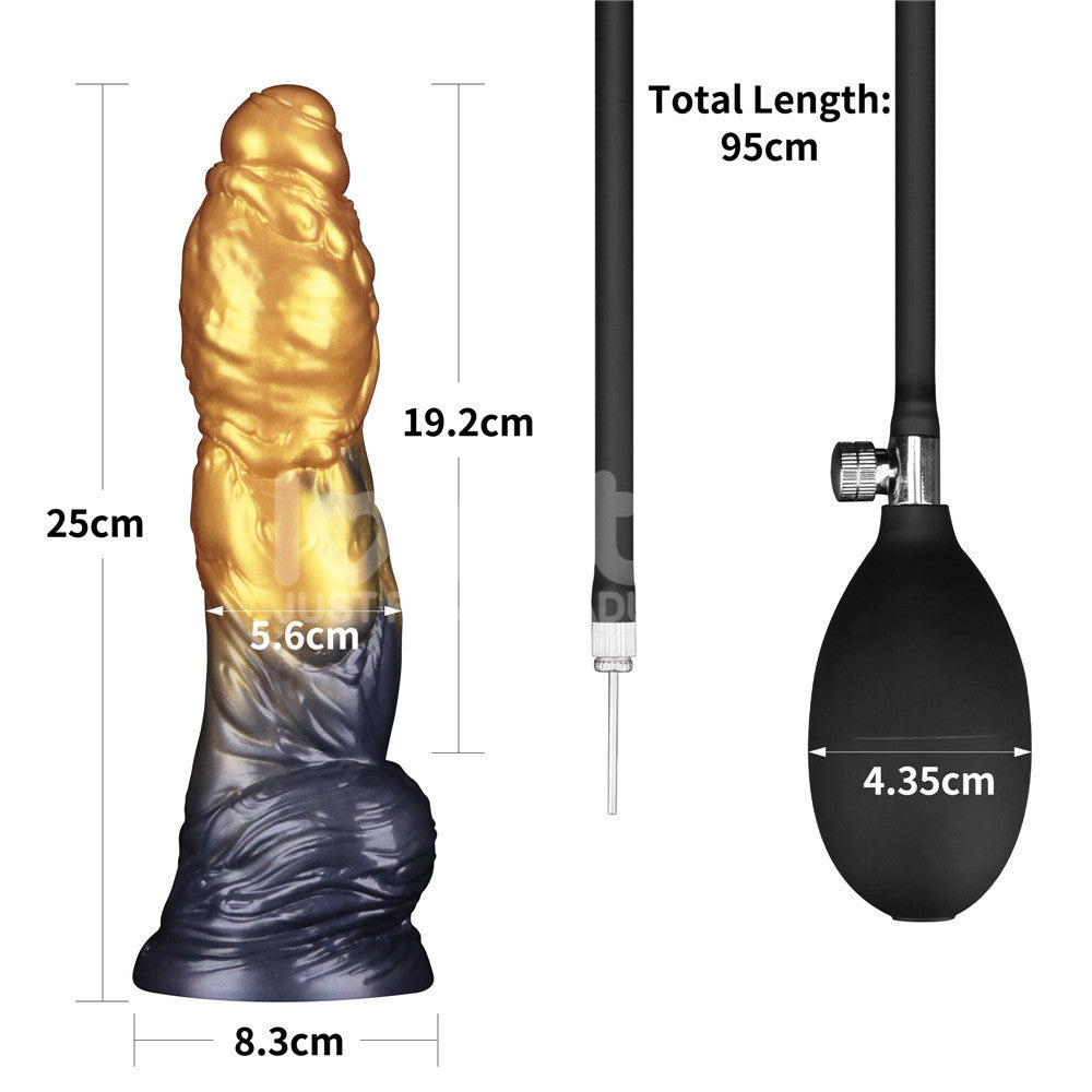 Aerosx Dual Density Inflatable Dildo – 10 Inch Inflatable Dildo > Dildos > Large Dildos