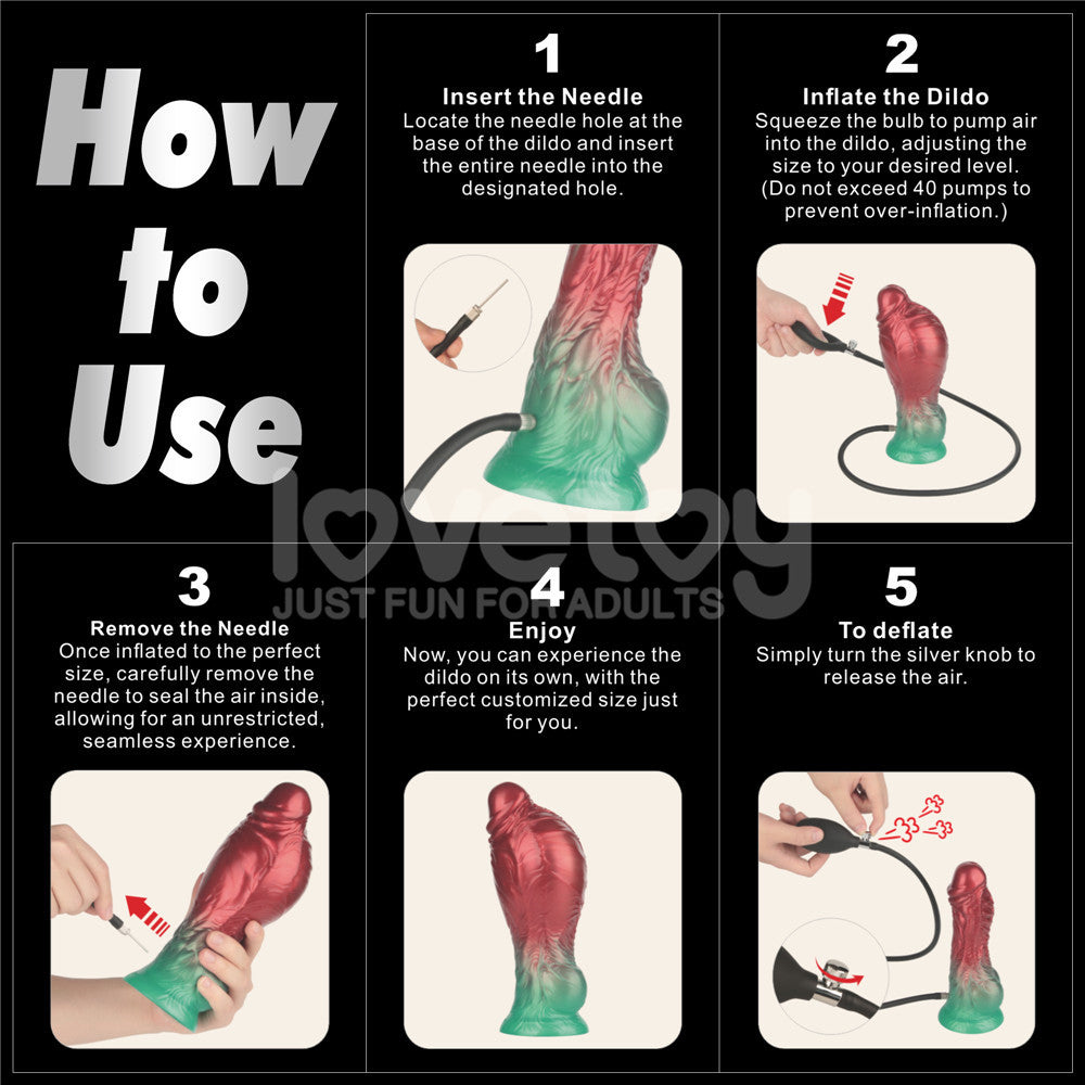 Aerosx 8 Inch Dual Density Inflatable Dildo – Inflatable Fantasy Dildo > Dildos > Fantasy
