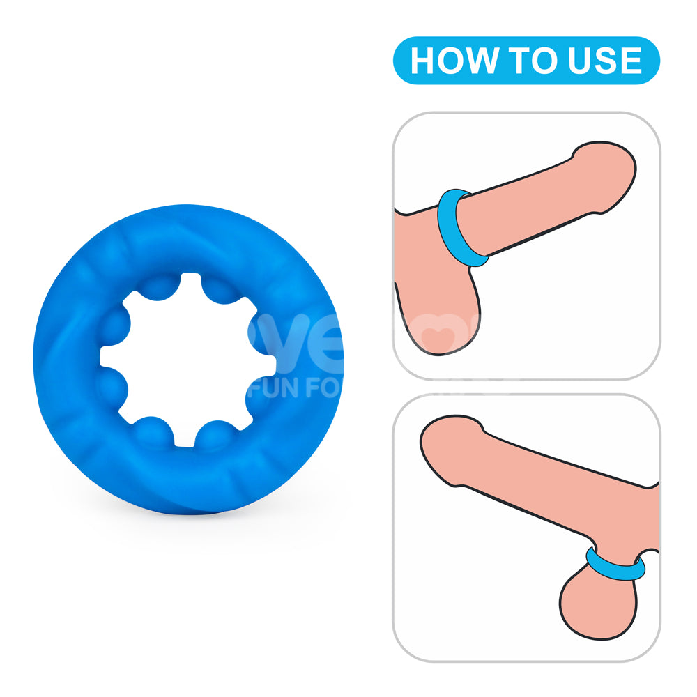 Ridge Bump Stretcher – Textured Stretching Sleeve > Cock Ring > Single