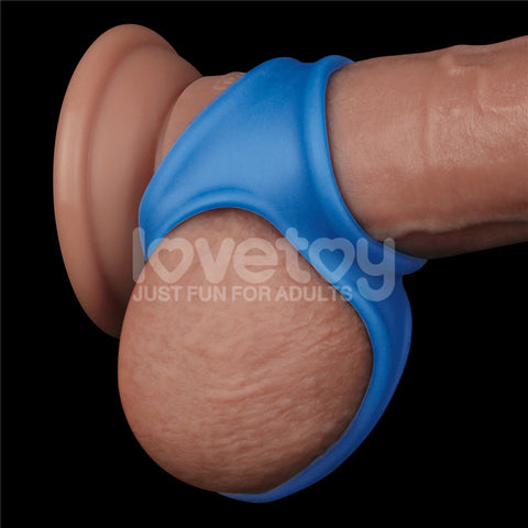 Pinnacle Pro Trio Grip Enhancer (Electric Blue) – Cock and Balls Ring Cock Rings Vibrating