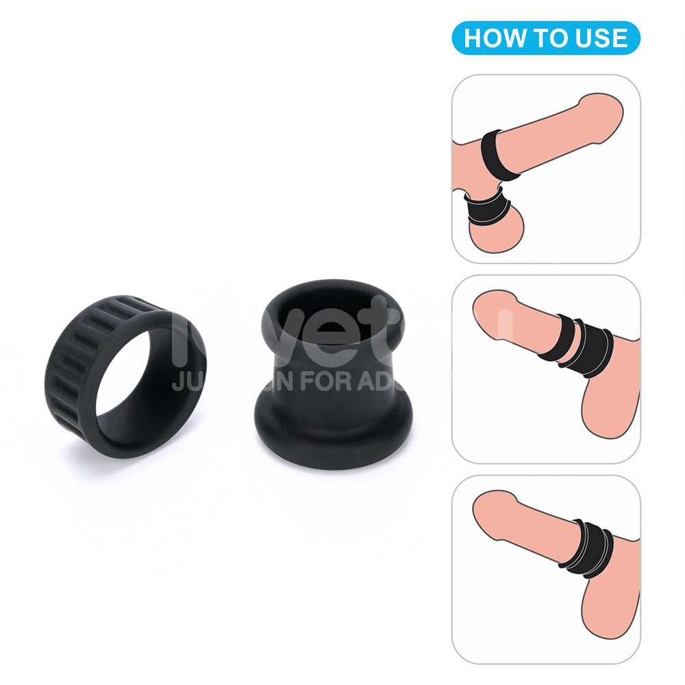 Pinnacle Pro Twin Grip Enhancer – Cock and Balls Ring COCK RINGS