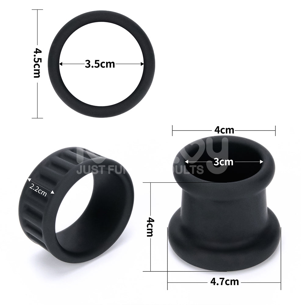Pinnacle Pro Twin Grip Enhancer – Cock and Balls Ring COCK RINGS