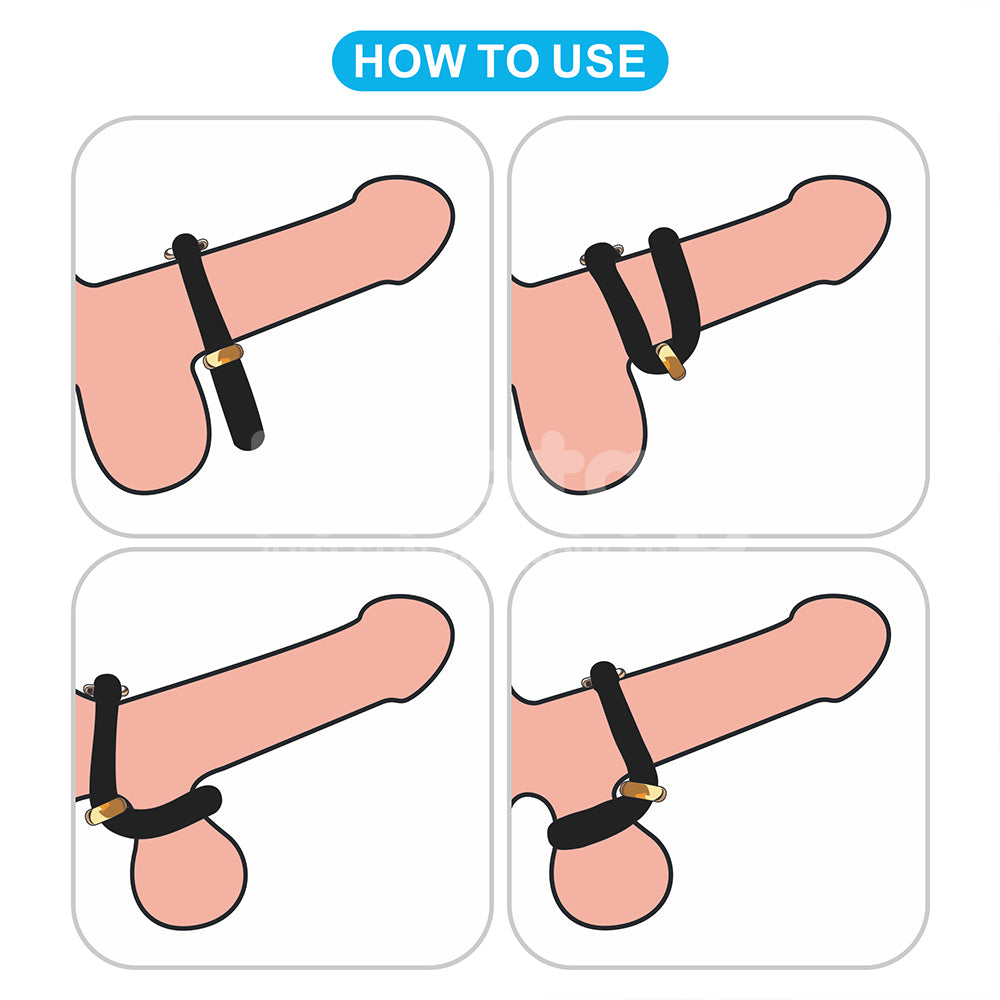 AnyFit Silicone Stretcher Ring – Adjustable Dual-Loop Silicone Stretcher > Cock Ring > Adjustable