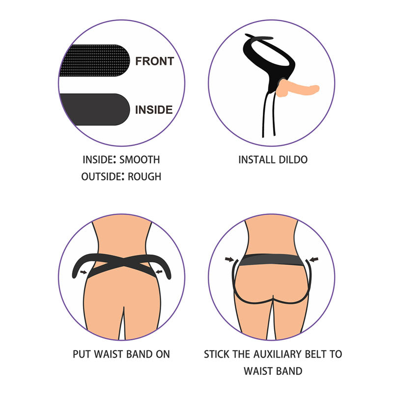 Ingen Easy - Adjustable Velcro - Waist 24-56 In Strap On Harness > Dildos > Strap On Harnesses
