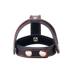 Bondage Fetish T-Style Leather Cock Ring with Ball Divider – Leather Cock Ring > Clothes > Mens Leather