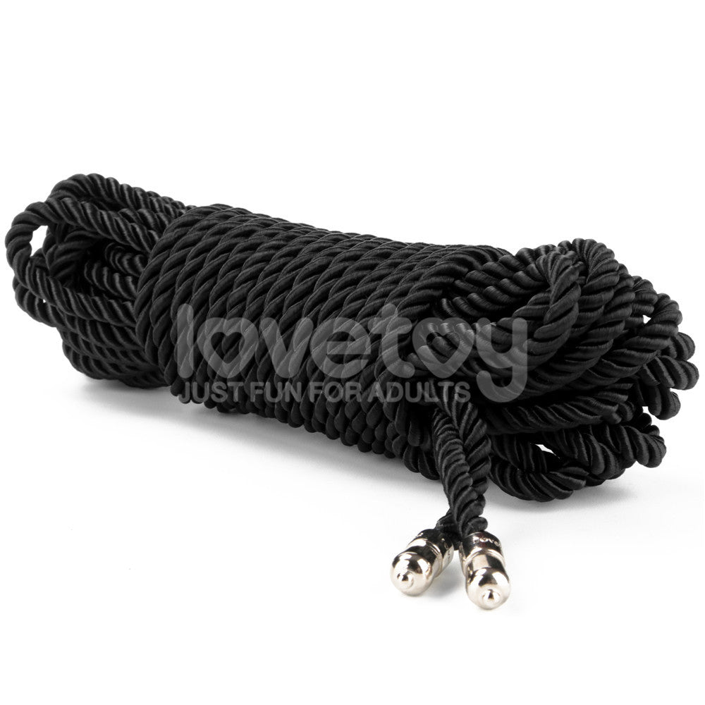 Rebellion Reign Ebony Silky Bondage Rope – 10 Meter Rope > Bondage Gear > Rope Main image