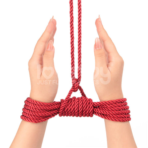 Rebellion Reign Red Silky Bondage Rope 10 Metre Length BONDAGE-TOYS