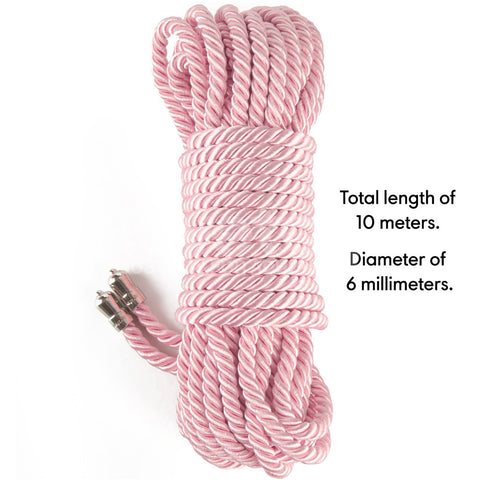 Rebellion Reign Ebony Silky Bondage Rope 10 Meter – Luxury Bondage Rope > Bondage Gear > Rope