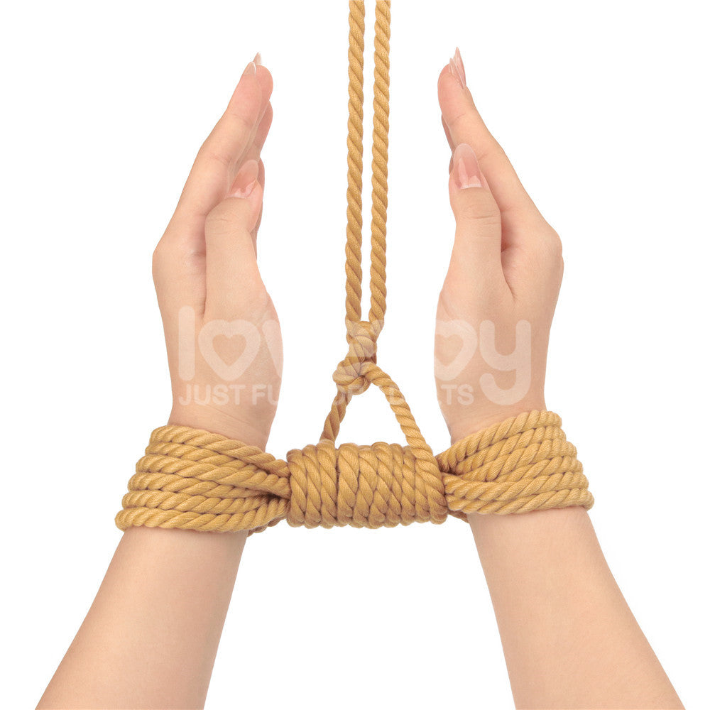 Rebellion Reign Natural Knot Bondage Rope 10 Meter Durable Cotton-Soft Rope > Bondage Gear > Rope