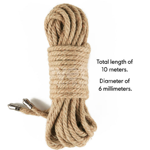 Rebellion Reign Rustic Hemp Bondage Rope 10 Metre Length BONDAGE-TOYS