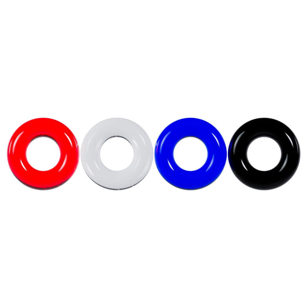 LEVELZ Multicolour Cock Ring Set - 4 Pack - Cock Rings - 4 Pack > Cock Ring > Sets