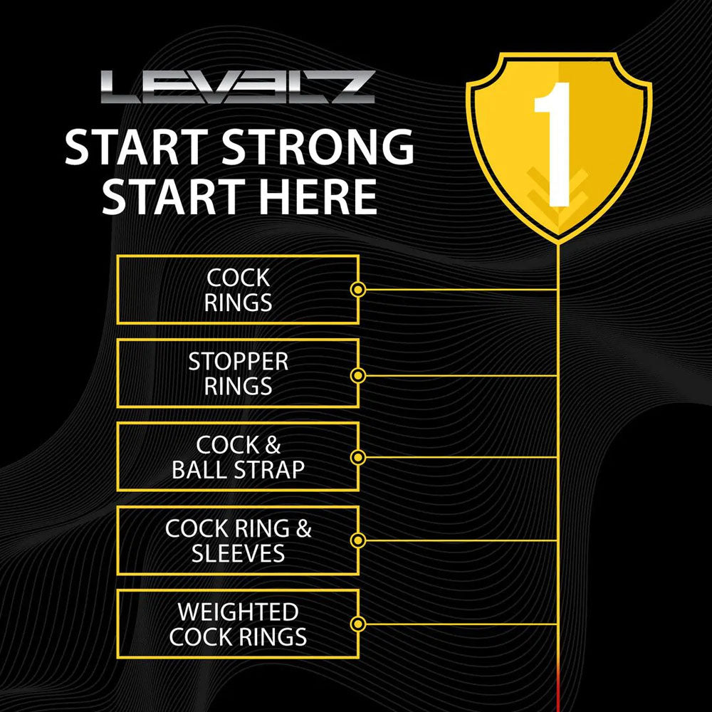 LEVELZ Multicolour Cock Ring Set - 4 Pack - Cock Rings - 4 Pack > Cock Ring > Sets