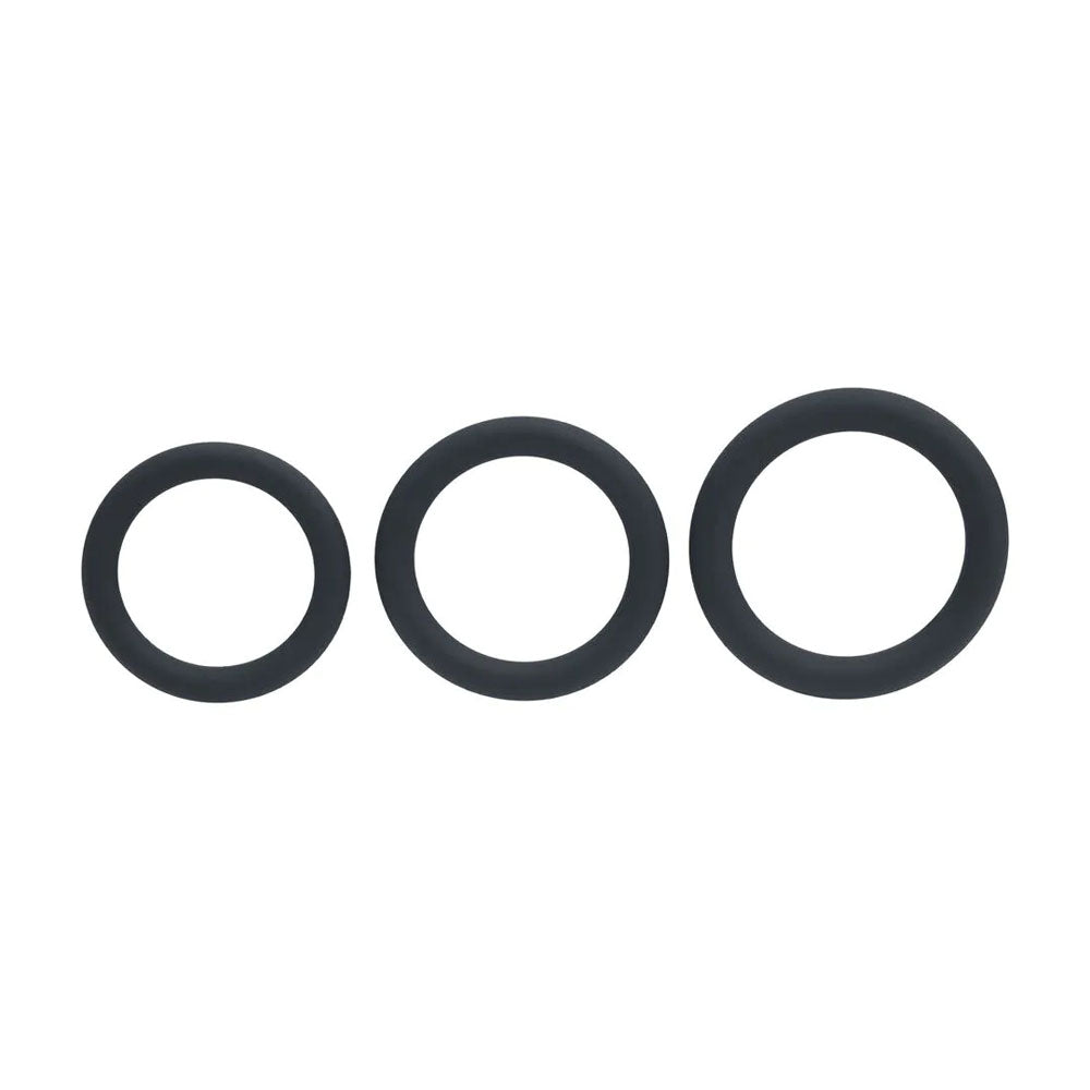 Levelz Classic Silicone Cock Ring Set Large Extra Large XXL – Body-Safe Silicone Cock Rings Set of 3 Sizes > Cock Ring > Sets