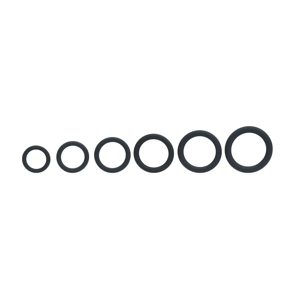 Levelz Classic Silicone Cock Ring Set (6 Sizes) – Body-Safe Silicone Cock Rings Set > Cock Ring > Sets