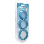 Levelz Wide O (Teal) Silicone Cock Ring Set of 3 Large, Extra Large, XXL – Body-Safe Cock Rings > Cock Ring > Sets