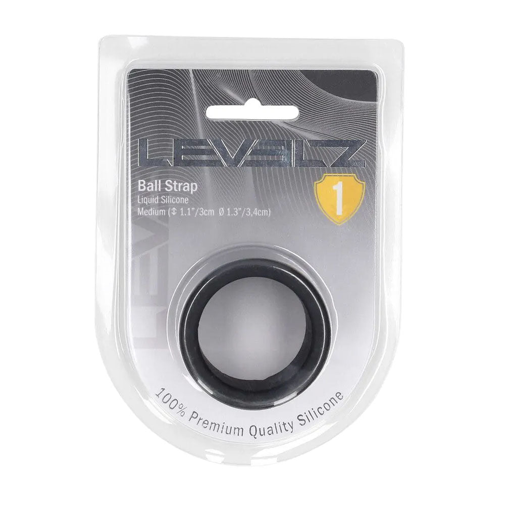 Levelz Liquid Silicone Ball Strap – Body-Safe Non-Vibrating Ball Strap > Sex Toys For Men > Ball Stretchers