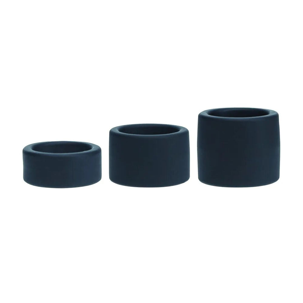 Levelz Liquid Silicone Ball Strap Set of 3 – Firm Flexible Ball Stretchers Set > Sex Toys For Men > Ball Stretchers