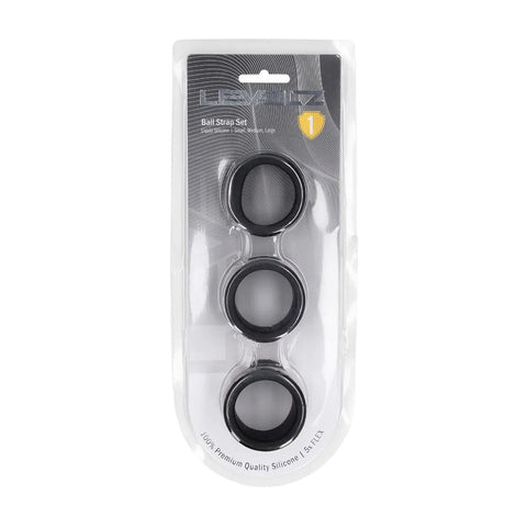 Levelz Liquid Silicone Ball Strap Set of 3 – Firm Flexible Ball Stretchers Set > Sex Toys For Men > Ball Stretchers