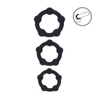 Levelz Beaded Silicone Cock Ring Set of 3 Sizes – Body-Safe Silicone Cock Rings > Cock Ring > Sets