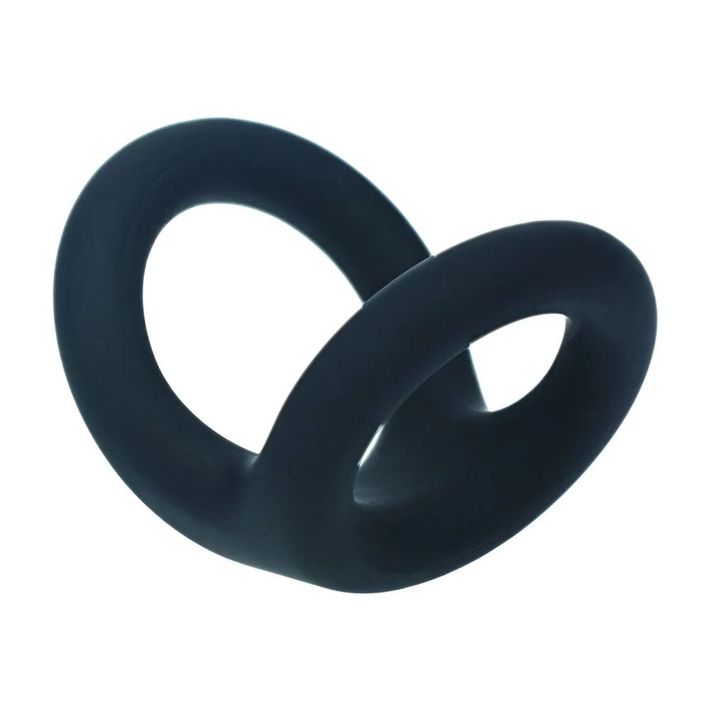 Levelz Double O Silicone (Black) – Dual-Loop Cock and Balls Ring > Cock Ring > Sling