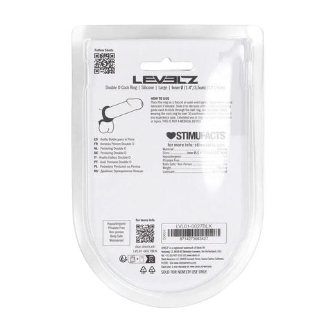 LEVELZ Double O (Large) – Silicone Cock and Balls Ring COCK RINGS Sling