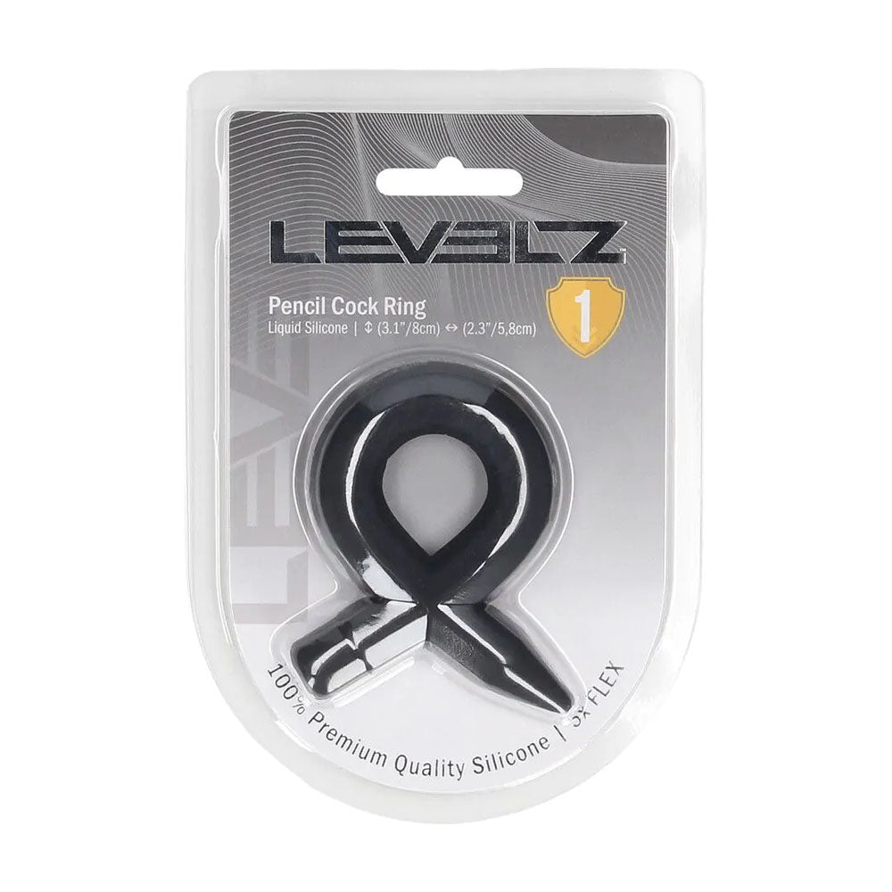 Levelz Pencil Liquid Silicone Cock Ring – Premium Non-Vibrating Silicone Cock Ring > Cock Ring > Single
