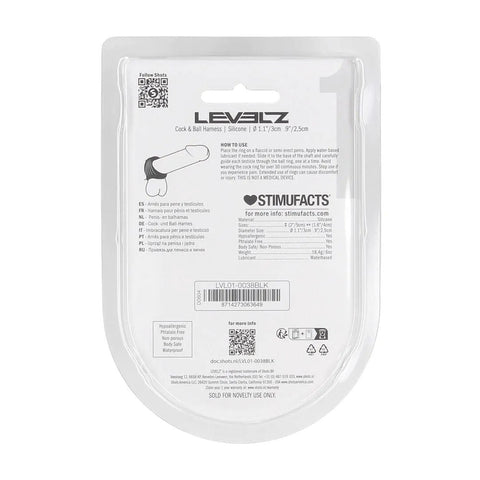 Levelz Silicone Cock & Ball Harness – Thick Supportive Cock and Ball Ring COCK RINGS Sling